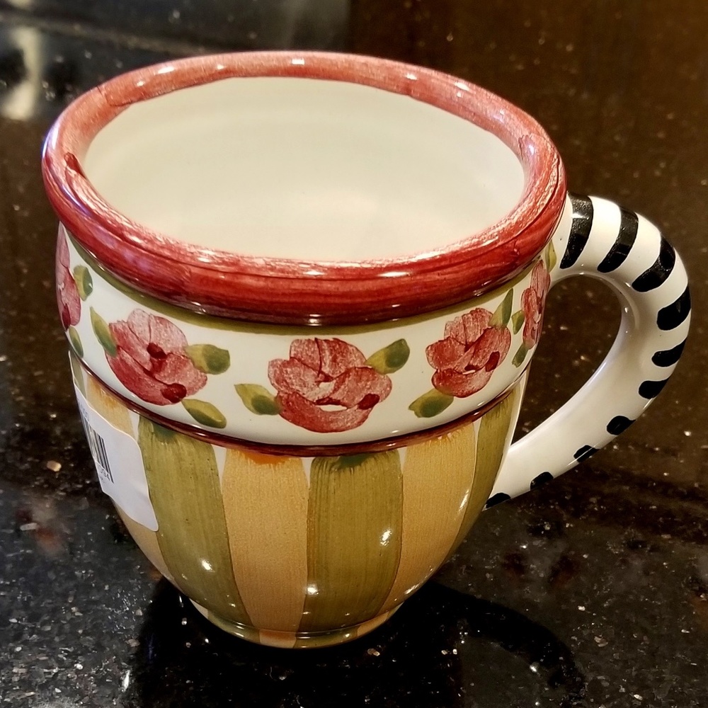 MacKenzie Childs Trulymc Floral Rose/Stripes  members yearly item